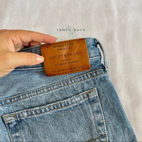 LUCKY BRAND The Boyfriend Distressed Denim Jean Shorts | 4 / 27 - Picture 5 of 10